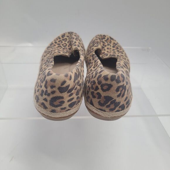 Clarks Collection Slip-On Size 8.5M Leopard Print Loafer Suede Espadrille Shoes - Picture 5 of 8